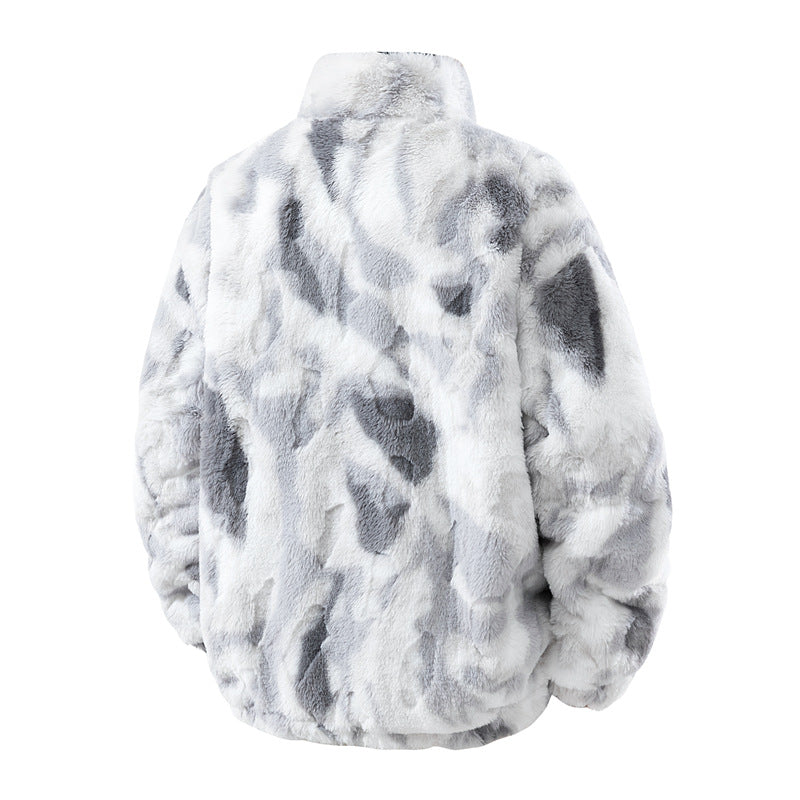 Ladies cozy fleece jacket with high collar Lune London