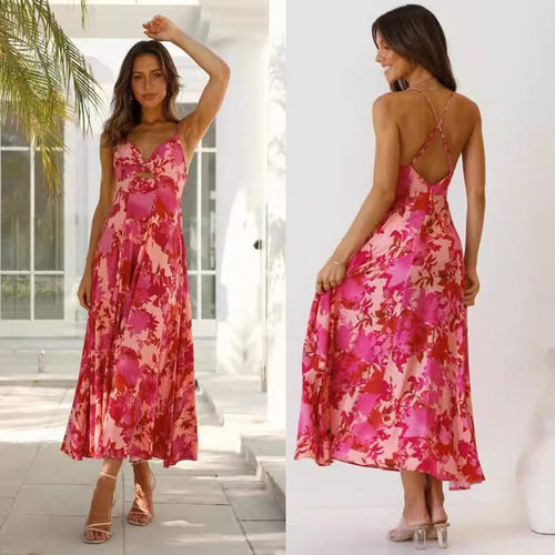 A-line midi dress inspired by flowers Amarae for women