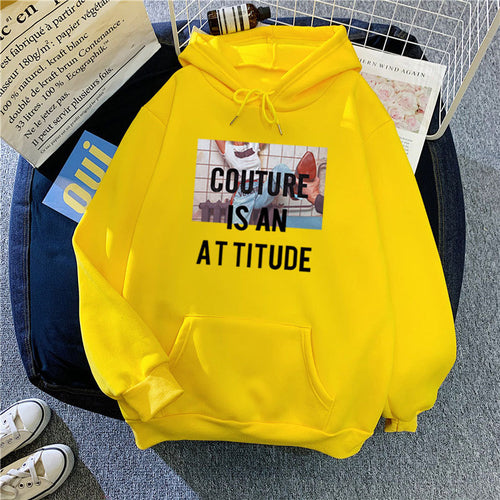 Women's hoodie with modern statement design Chic & Stil