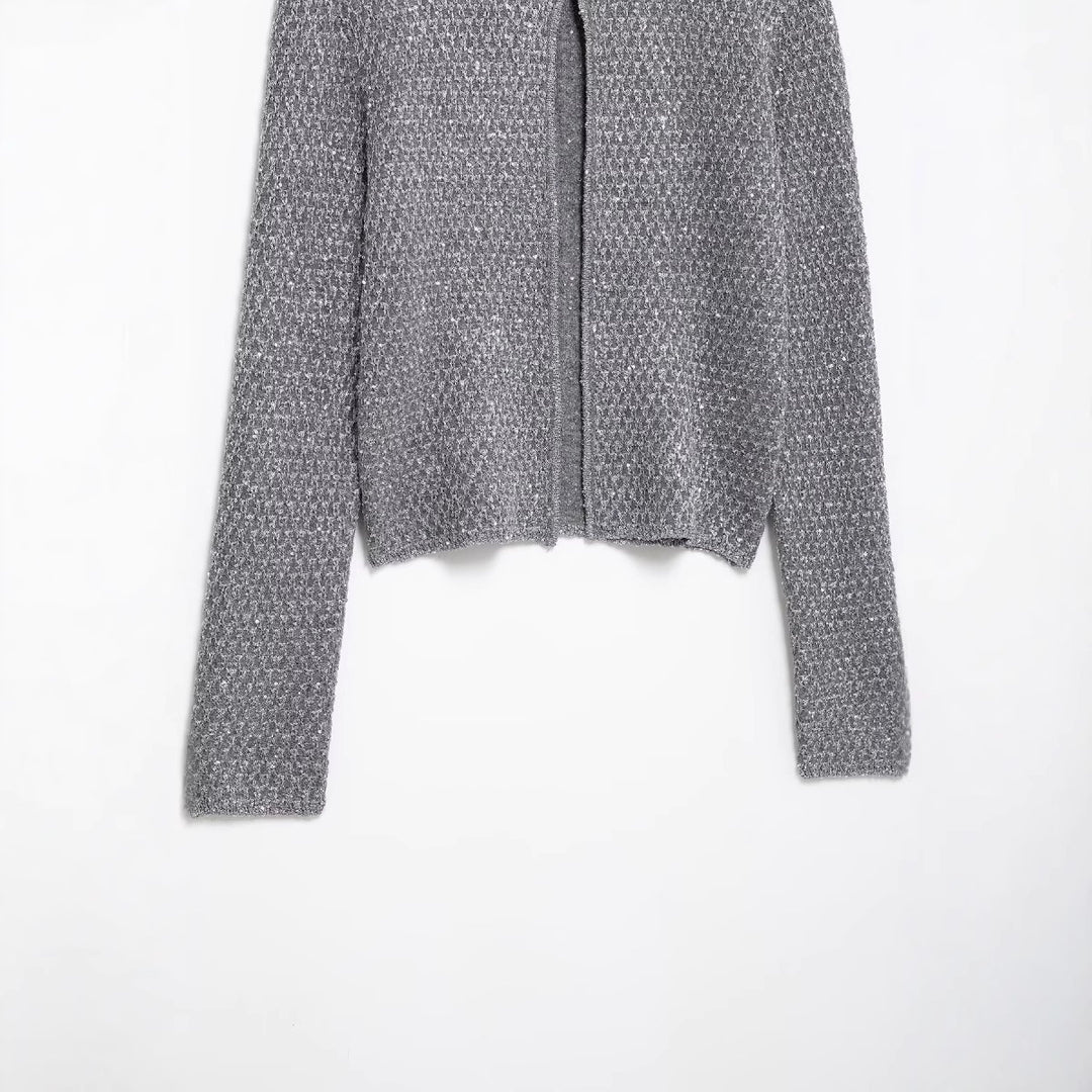 Elegant knit jacket for women with solid pattern Lune London