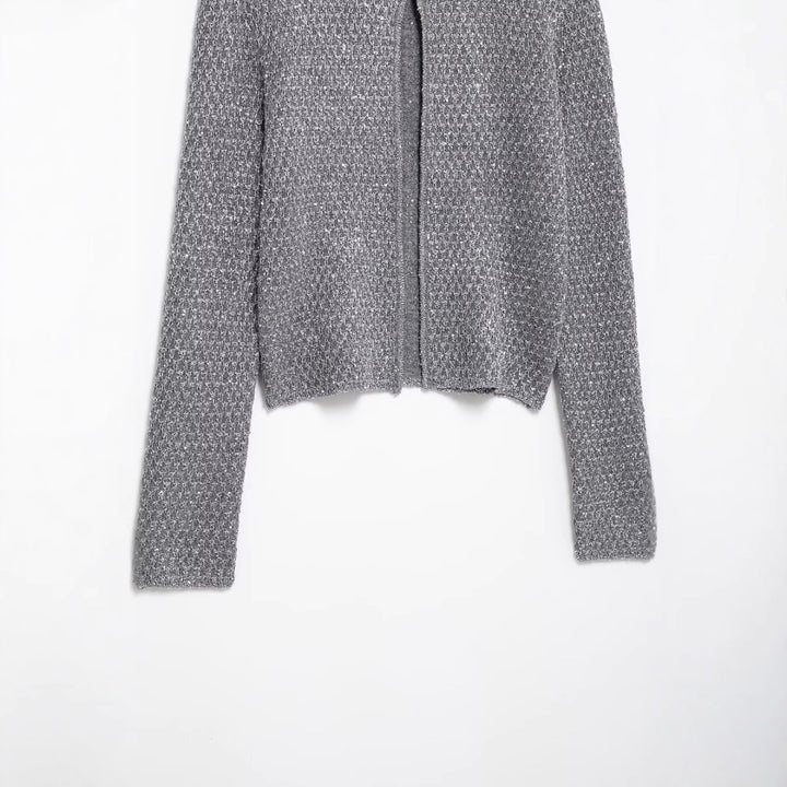 Elegant knit jacket for women with solid pattern Lune London