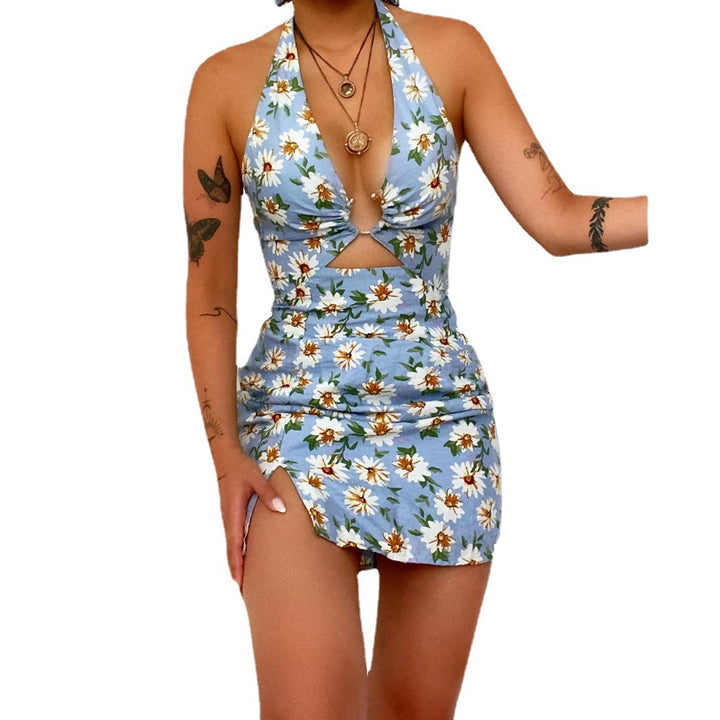 Lune London floral halter dress for women