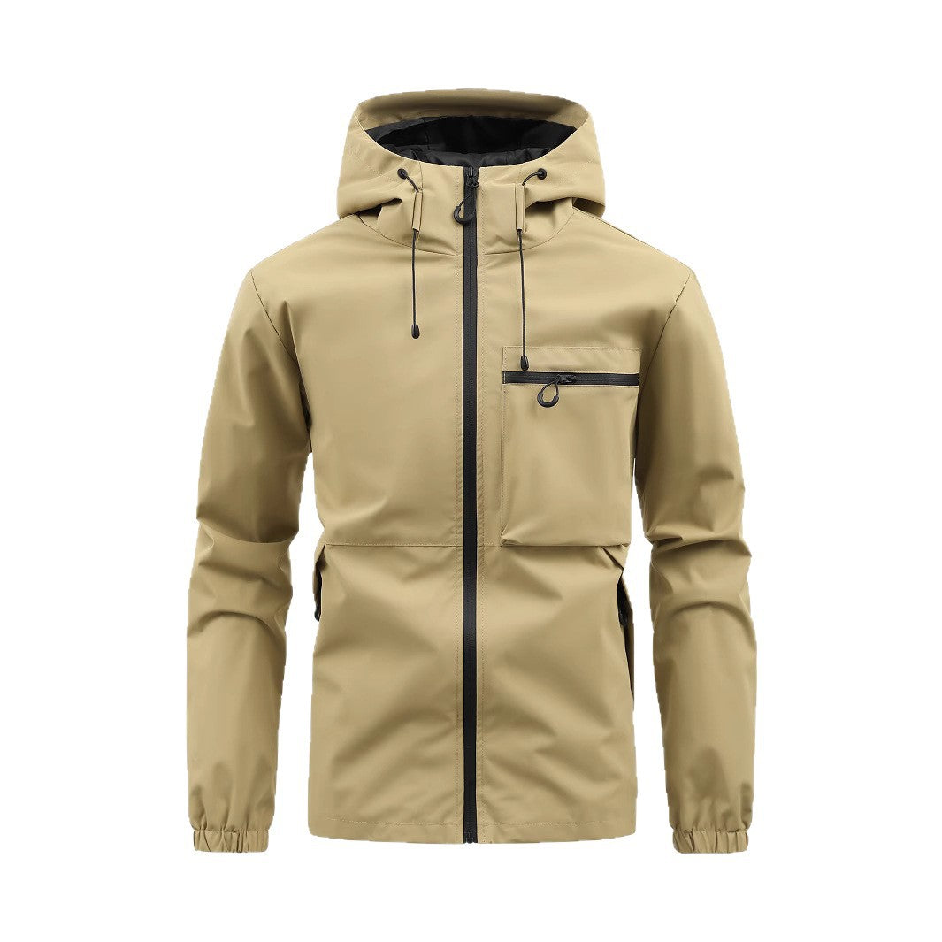 Waterproof leisure jacket for men with adjustable hood Amarae