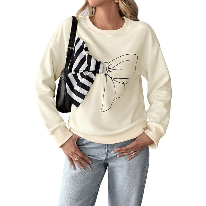 Women's sweatshirt with unique bow pattern Lune London