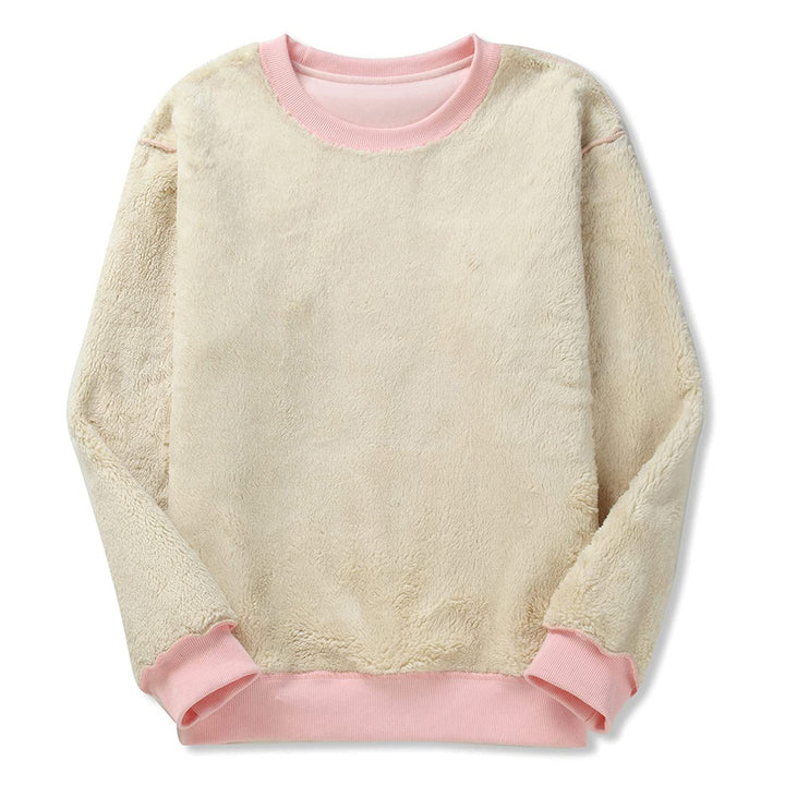 Ladies Oversized Cozy Pullover with Fleece Lining Amarae
