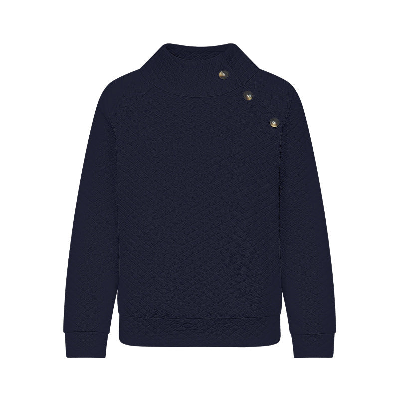 Lune London | Women's quilted pullover in a modern cut with button details