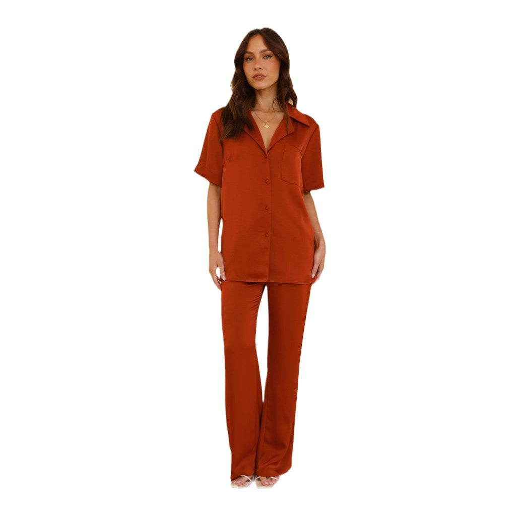 Women's Satin Pajama Set Lune London