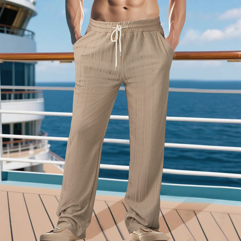 Casual men's pants with adjustable waist and breathable materials Lune London