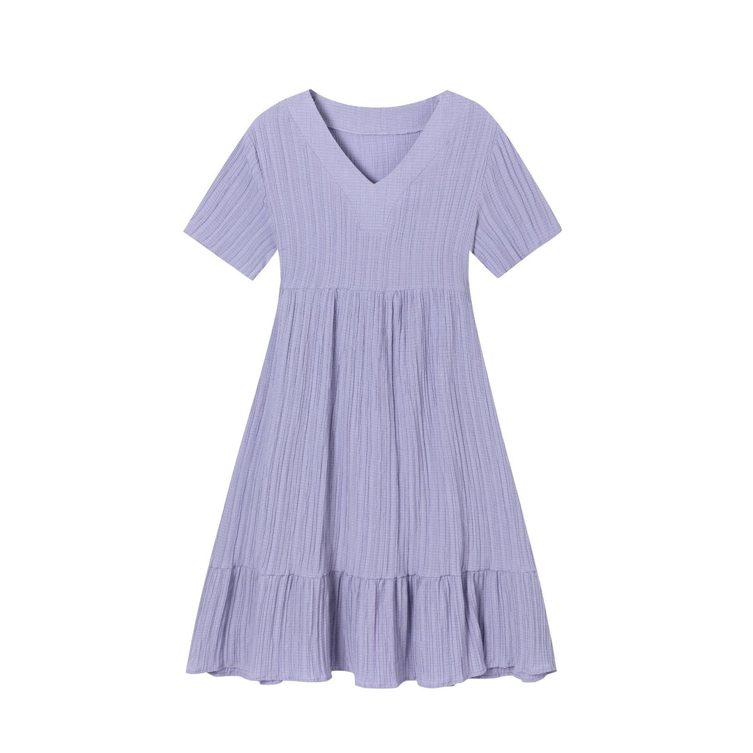 Ladies V neck midi dress Lune London