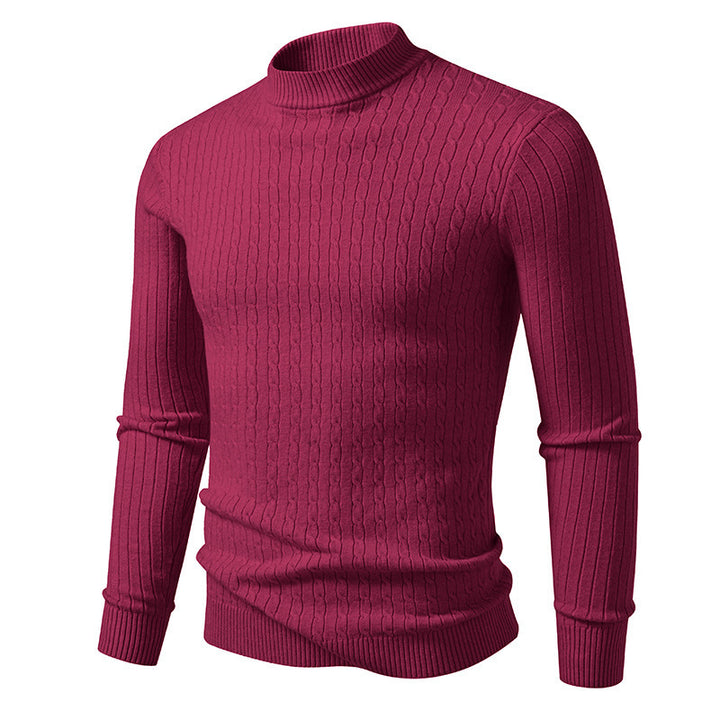 High-quality knitted turtleneck sweater for men Lune London