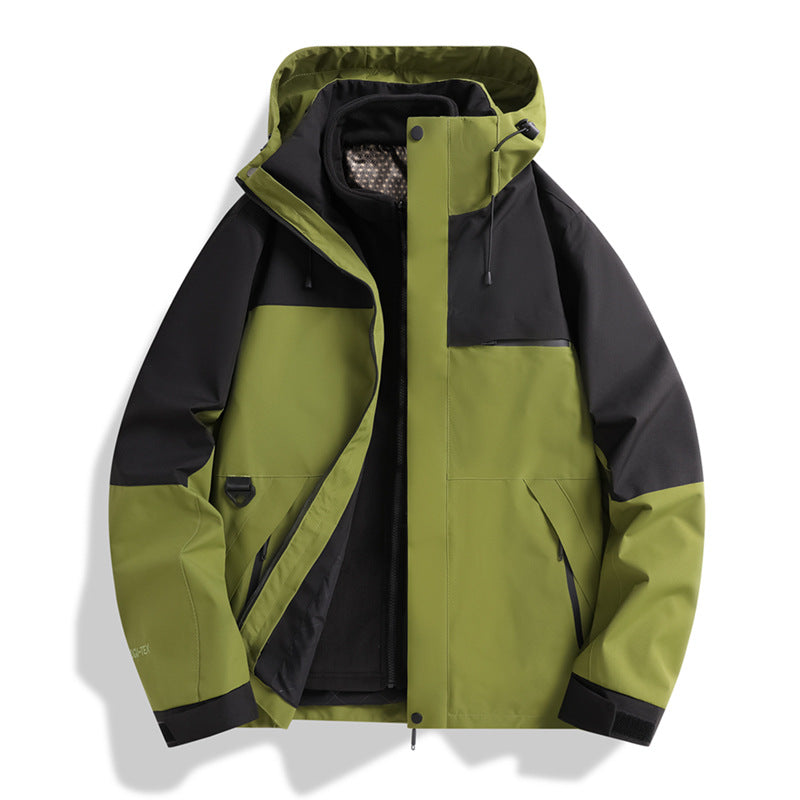 Men's Urban Softshell Jacket with sealed seams, adjustable hood, and minimalist pockets Amarae