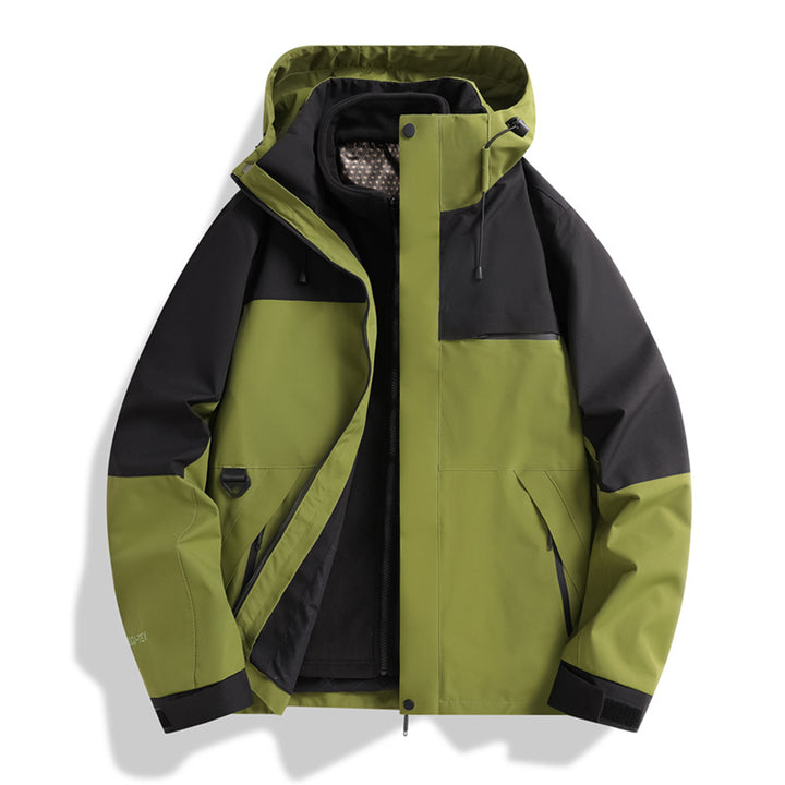 Men's Urban Softshell Jacket with sealed seams, adjustable hood, and minimalist pockets Amarae