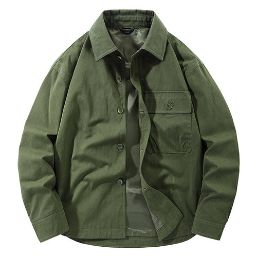 Casual utility jacket for men with practical pockets and classic collar Amarae