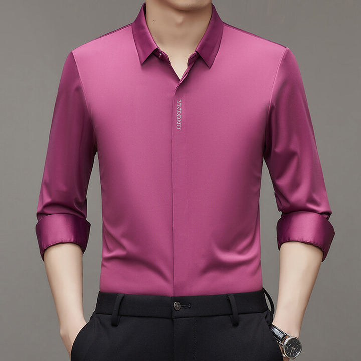 Trendy long-sleeve shirt for men with innovative moisture management Lune London