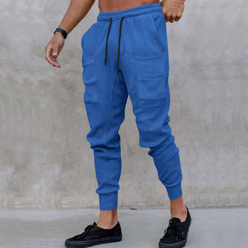 Trendy utility pants for men with elastic waistband and practical pockets Amarae