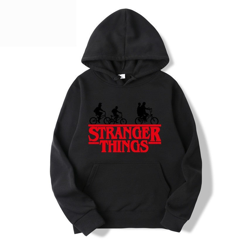 Women's hooded sweatshirt with creative Stranger Things design Chic & Stil