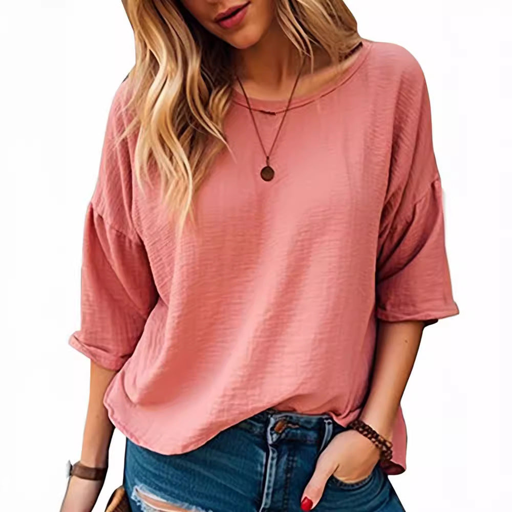 Oversized long sleeve shirt for women in soft structured material Lune London