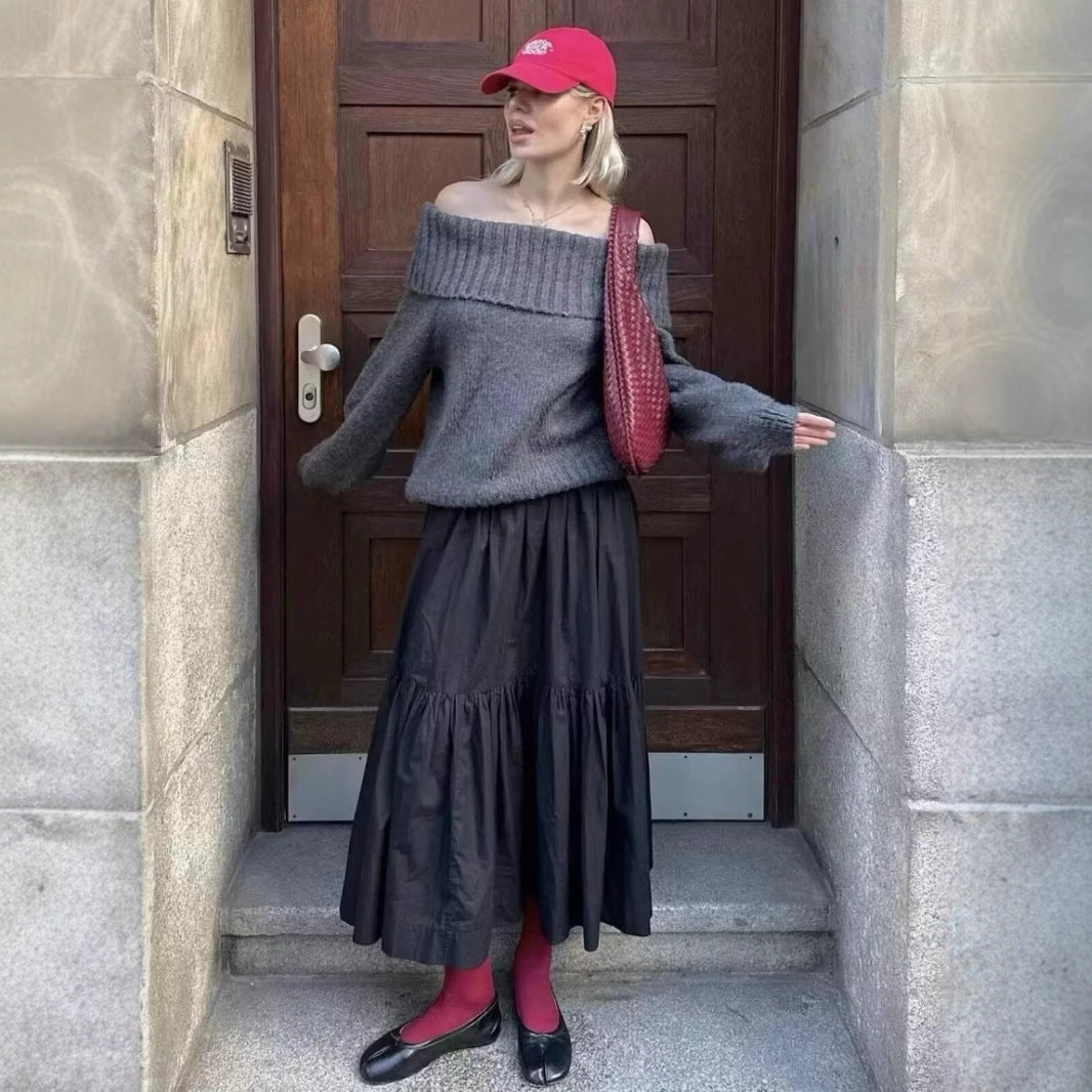 Off-shoulder sweater for women Lune London