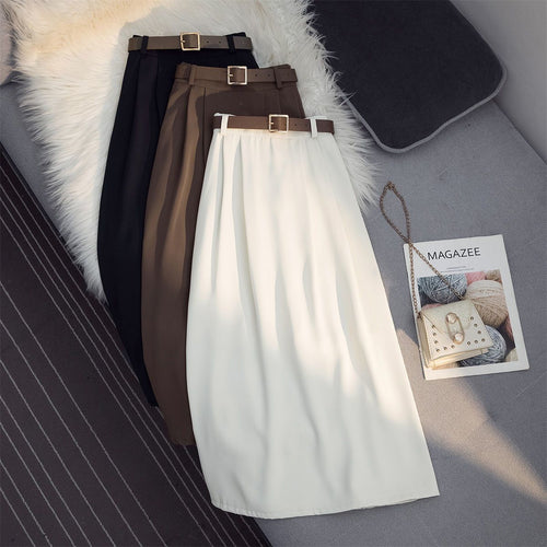 Jupe maxi femme avec boucle de taille élégante Chic & Stil
