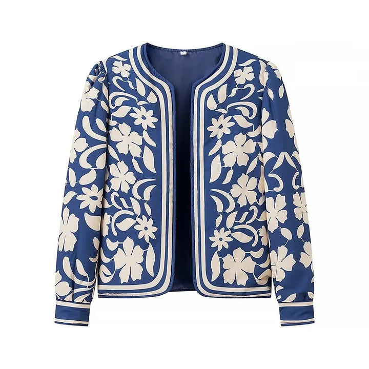 Embroidered floral jacket for women with voluminous sleeves Lune London