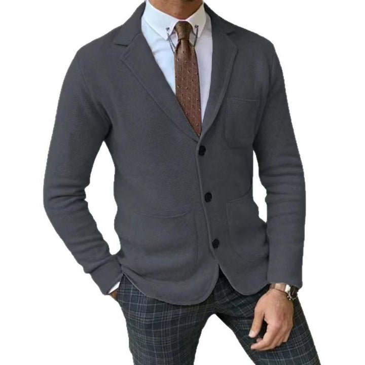 Knitted blazer for men with large pockets and modern cut Lune London
