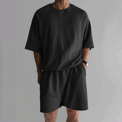 Comfortable sports suit for men with wide sleeves and an elastic waist Amarae