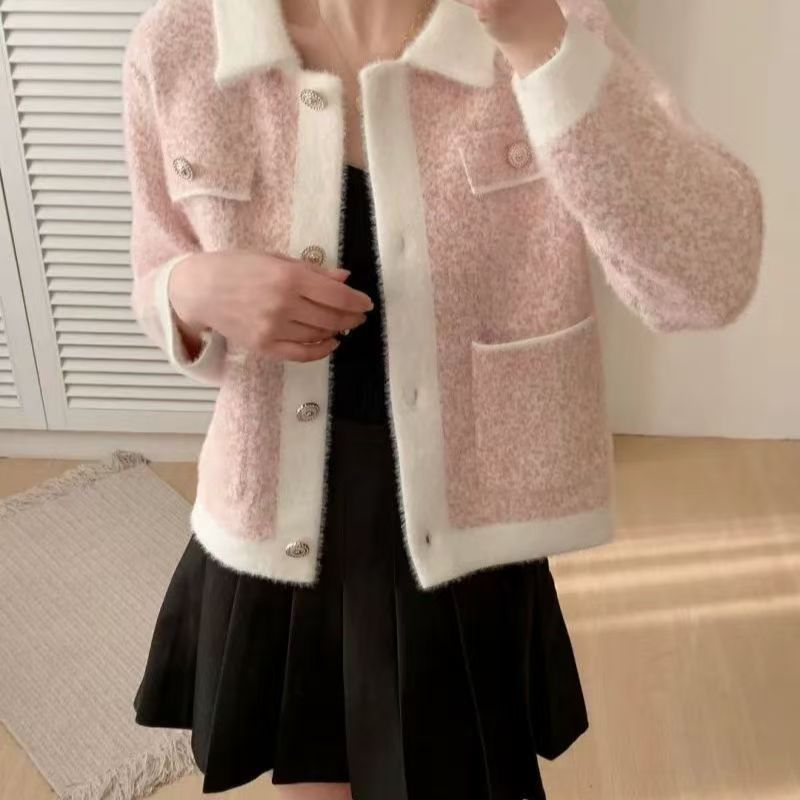 Veste confortable pour femmes avec poches contrastées Chic & Stil