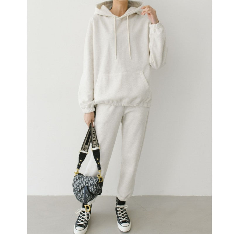 Women's Casual Hoodie and Jogging Pants Set with Elastic Waistband and Practical Pockets Chic & Stil