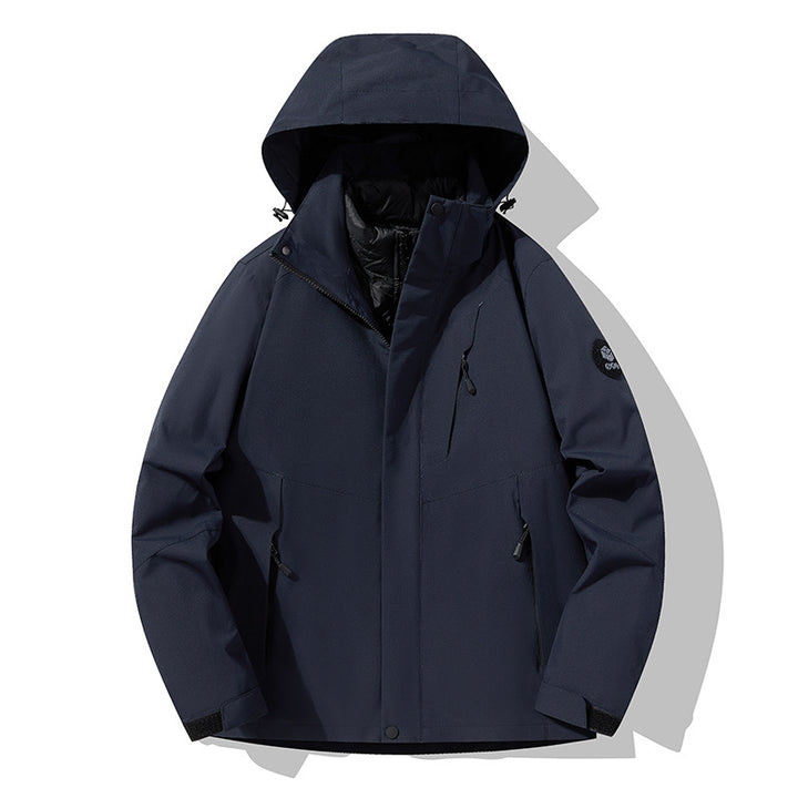 Men's triple combinable functional jacket with detachable quilted vest Amarae