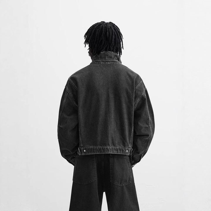 Amarae Men's Denim Bomber Jacket