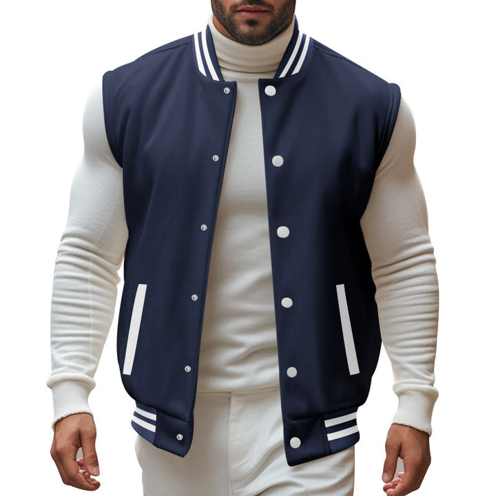 Sports jacket for men with button placket and breathable lining Lune London