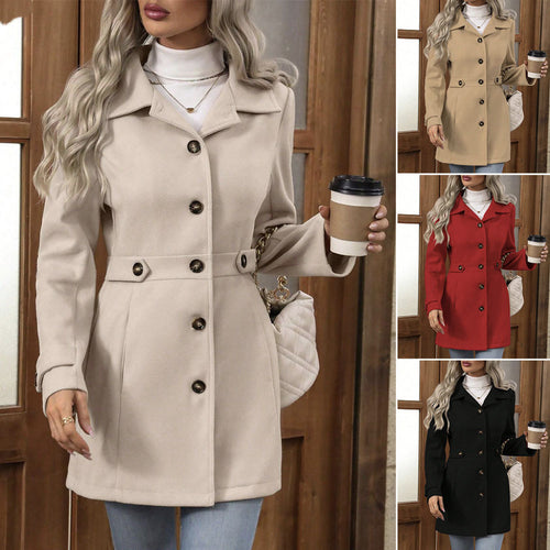 Amarae Fashionable women's transition jacket with elegant button details and a fitted cut
