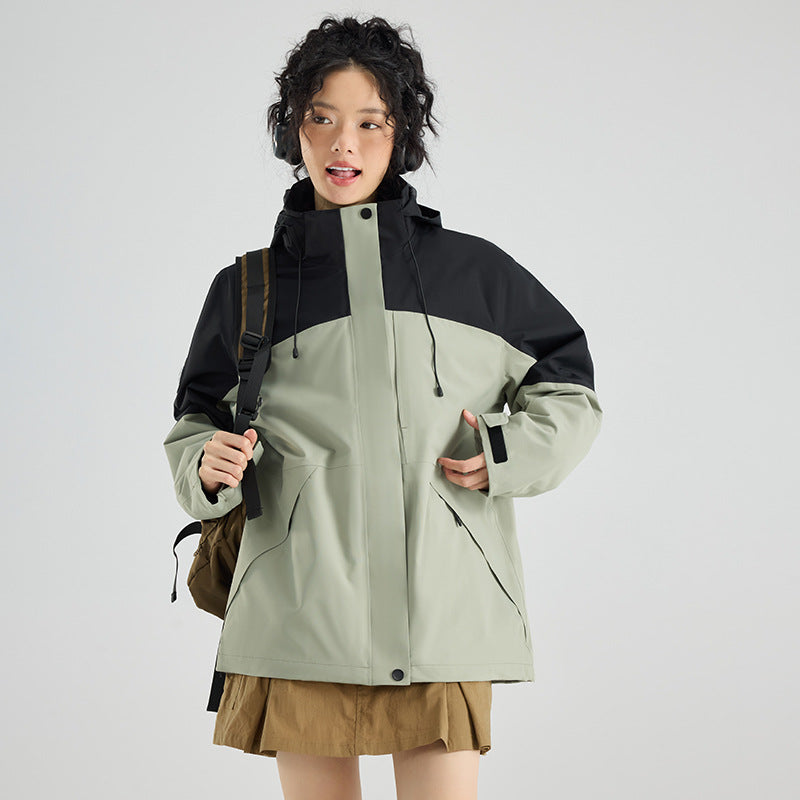 Women's waterproof, breathable functional parka with hood and loose fit Amarae