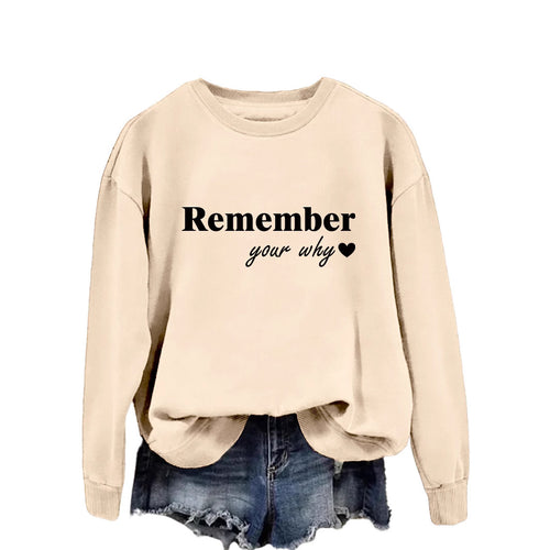 Sweatshirt femme avec impression motivationnelle et coupe décontractée Chic & Stil