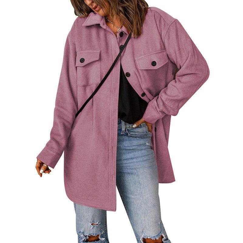 Women Oversized Jacket with Two Chest Pockets Amarae