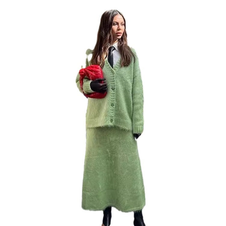 Dames Élégant Cardigan et Jupe par Chic & Stil