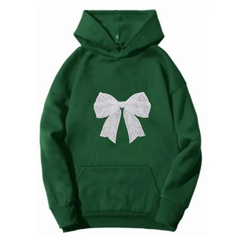 Ladies hoodie with elegant lace design Chic & Stil