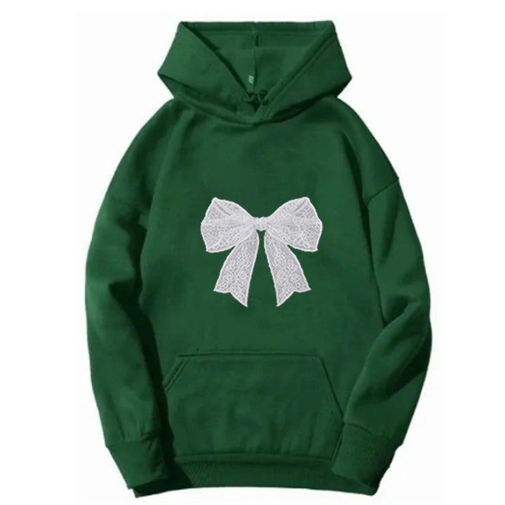 Ladies hoodie with elegant lace design Chic & Stil