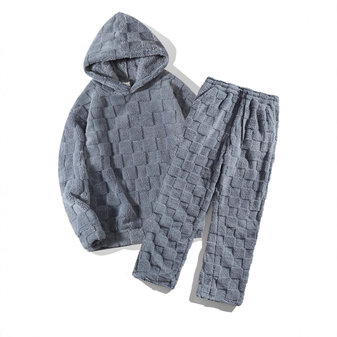 Women's plush sweatshirt set with hood and great wearing comfort Lune London