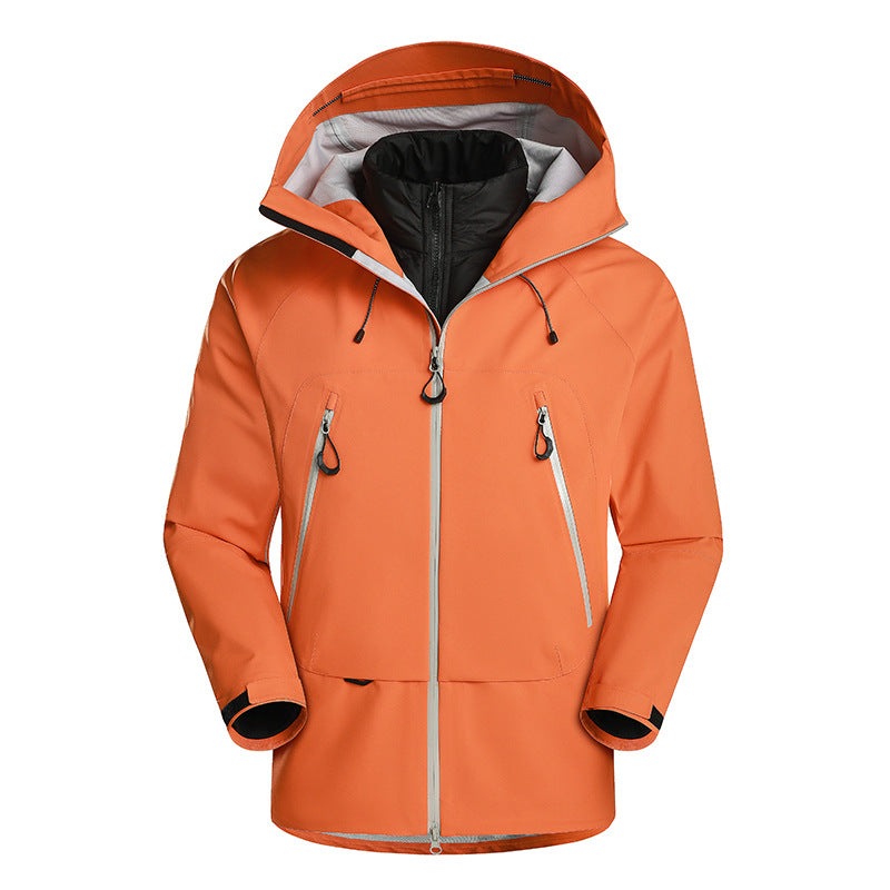 Men's waterproof softshell jacket with removable quilted inner jacket Amarae