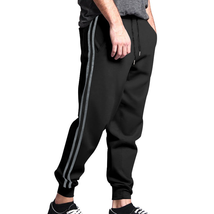 Lune London Men's Athletic Jogging Pants with Side Stripes