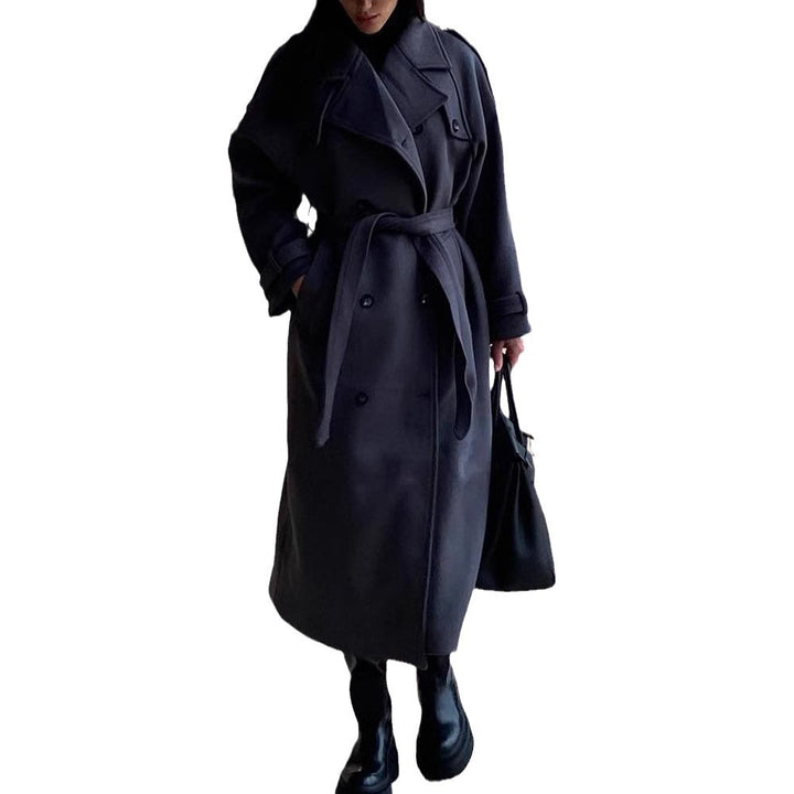 Timeless trench coat for women in high-quality material with tied belt Lune London