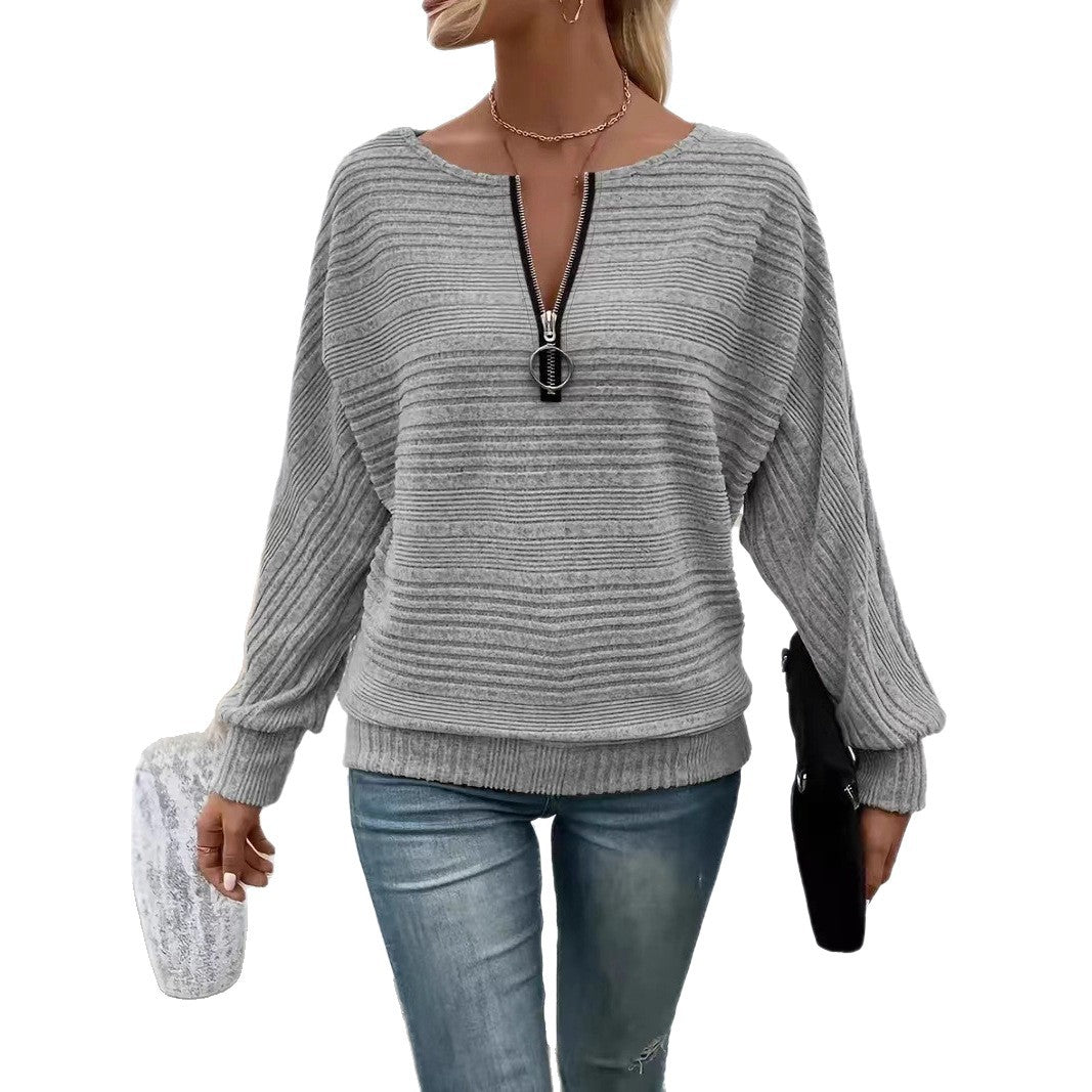 Women High-end casual with zipper closure and textured design Lune London