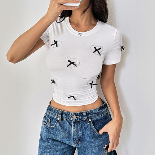 Women Heart-shaped Detail Waist Top Amarae