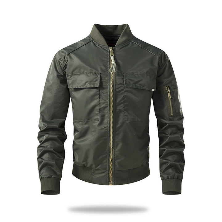 Military bomber jacket for men with practical pockets and durable material Lune London