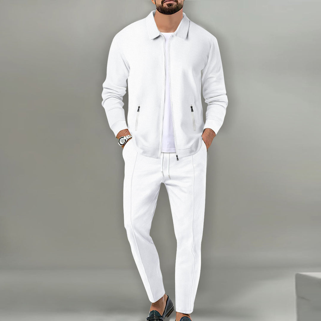 Men's Sporty Complete Set with Elegant Outer Jacket Lune London