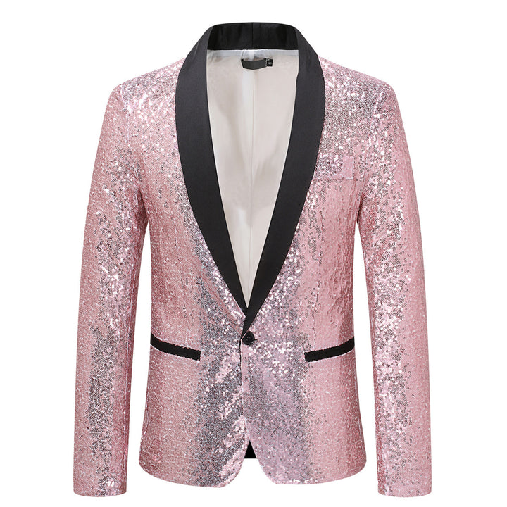 Ladies Sequin Tuxedo Jacket Chic and Style