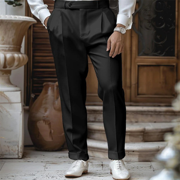 Elegant suit trousers for men with pleats and slim fit Lune London