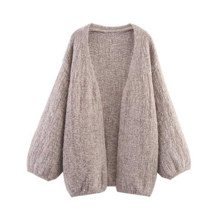 Knitted jacket for women with a loose fit and modern raglan sleeves Lune London