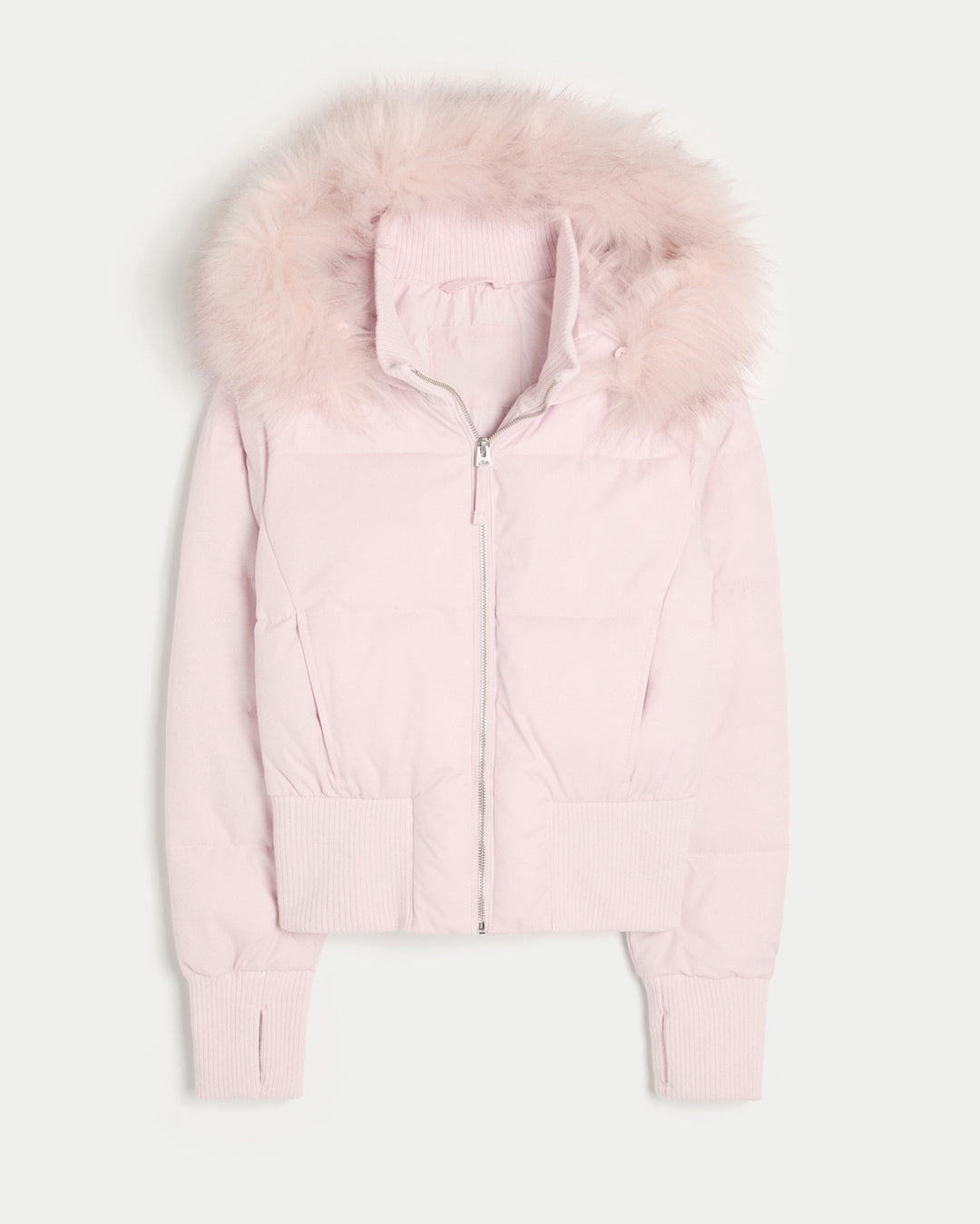 Women’s quilted winter jacket with removable hood and elastic cuffs Lune London